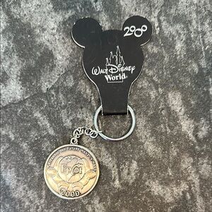 Disney Silver Walt Disney World Keychain